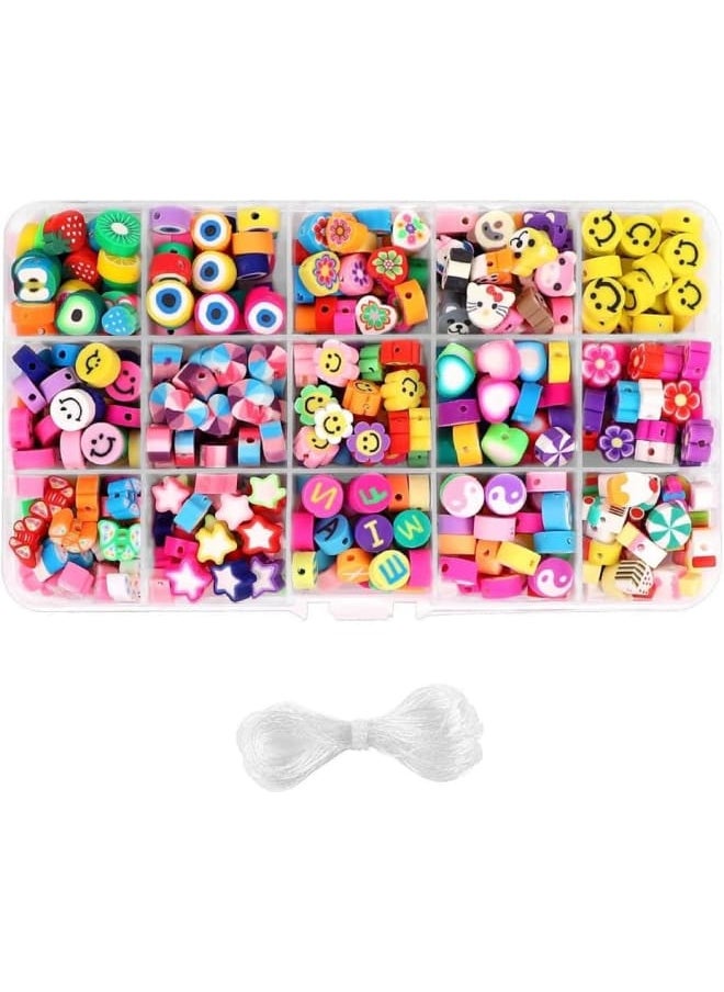 Generic - With these brightly colored clay beads, you can DIY various accessories with your family and friends, and you can also have a lot of fun. *Enduring durable *Light texture *Comfortable to wear *Smooth surface *Color bright *Long-term wear time and repeated use Specification: Material: Polymer Clay. Color: 15 styles mixed color. Quantity:300Pcs Value Set clay beads. Outer aging：Transparent box. Application：Necklaces, bracelets, earrings, keychains, anklets, mobile phone lanyards, earrings, jewelry accessories. Warm Tips: 1.Due to its handmade, each size will be slightly different. 2.Children should use these beads and kits under adult supervision to avoid accidental ingestion. - Image 1
