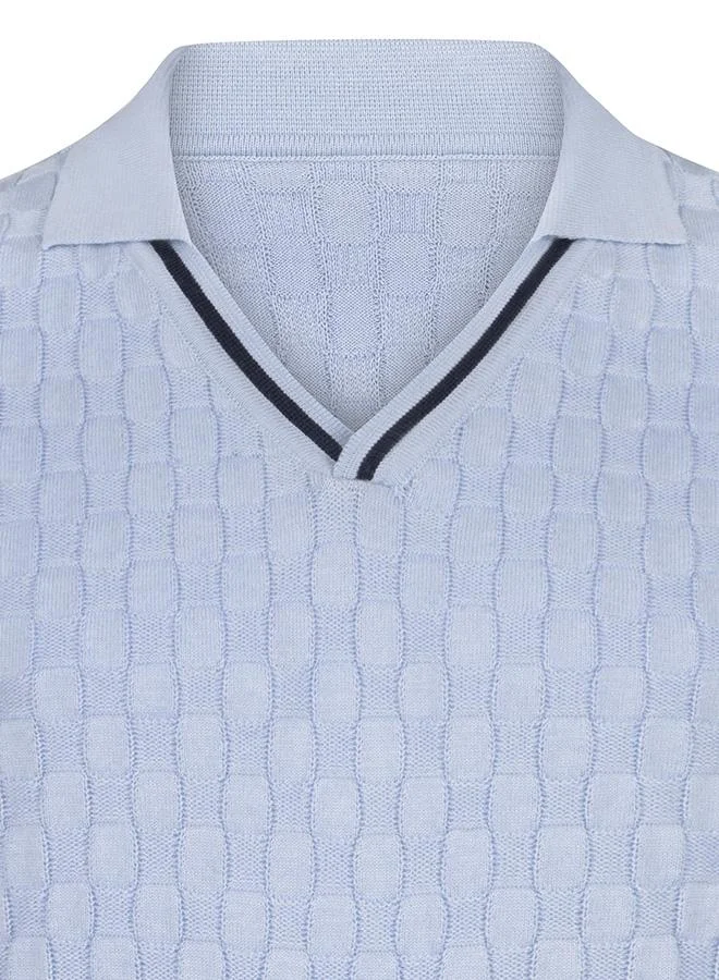 JIMMY SANDERS Tricot Polo Shirt Short Sleeve