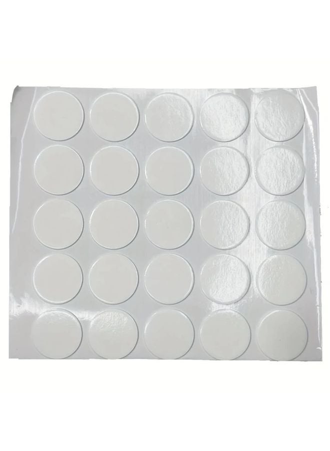 25pcs Double Sided Nano Adhesive Synthetic Rubber Load Bearing Up To 2 2LB Transparent - Image 1