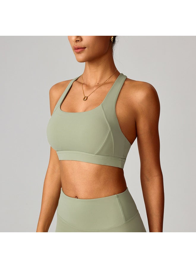 Cloud-sense Tight Yoga Bra Vest Sports Bra Shock-proof High-intensity Outdoor Running Quick-drying Fitness Wear 8047