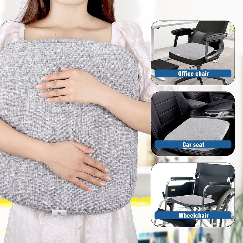 REMEDI Gel Seat Cushion - Cushion with Gel Insert and Machine Washable Incontinence Pad and Fabric Cover - Image 3