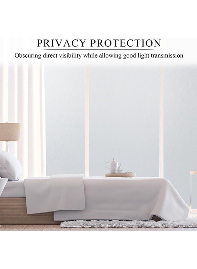 Hihonor Window Film,Privacy Film Frosted Decorative No Glue Self Static Cling Anti UV Removable for Home Living Room Bedroom Bathroom Kitchen Office (45x300cm) - Image 3