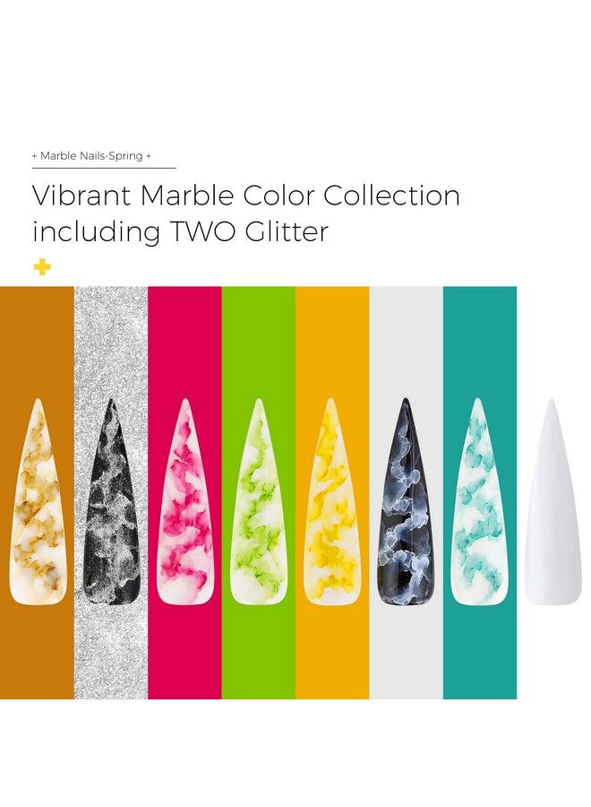 BURANO Marble Nail Gel Polish Fall Winer Blooming Gel Nail Polish Mable Nails Marble Effect For Nails Art Nail Polish 8 Colors Set (Marble03) - Image 3