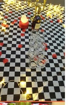 BRICHBROW Pcs of 3 Premium Plastic Checkered Flag Tablecloths Picnic Table Covers  Tablecovers Party Favor - Image 4
