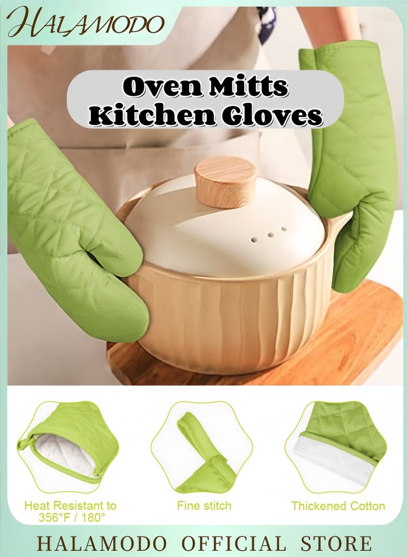 HALAMODO Anti Steam Oven Glove Green 18x28cm  - Image 1