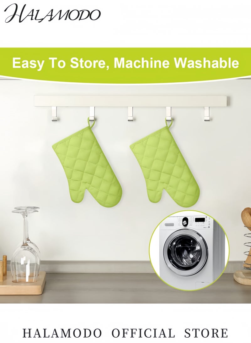 HALAMODO Anti Steam Oven Glove Green 18x28cm  - Image 3