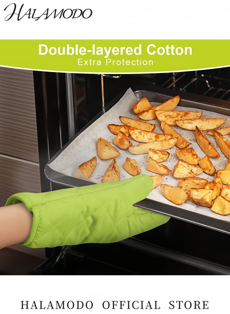 HALAMODO Anti Steam Oven Glove Green 18x28cm  - Image 2