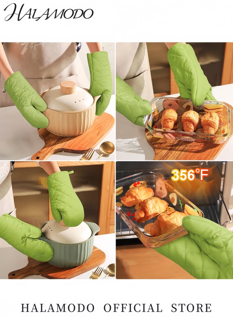HALAMODO Anti Steam Oven Glove Green 18x28cm  - Image 5