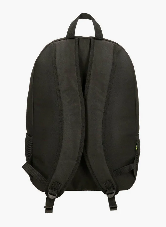 Reebok  Logo Print School Backpack with Adjustable Straps and Zip Closure - 38x19x43 cm  | Best Price UAE