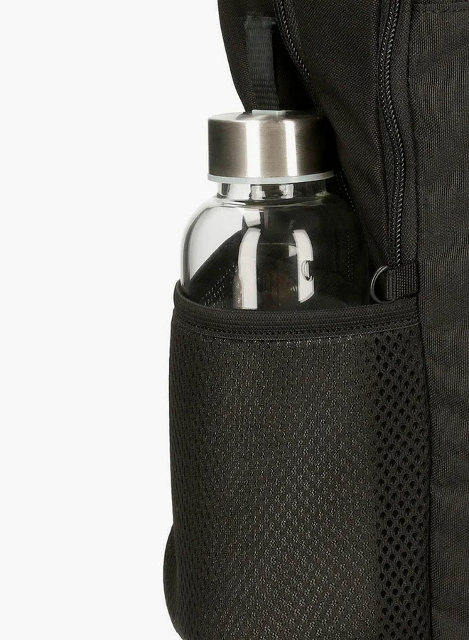 Reebok  Logo Print School Backpack with Adjustable Straps and Zip Closure - 38x19x43 cm  | Best Price UAE