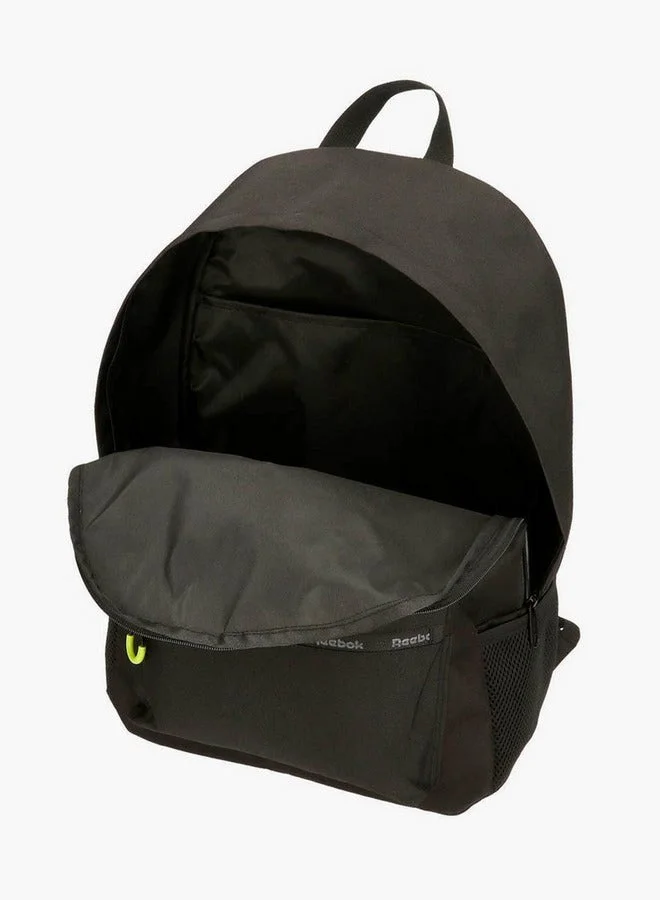 Reebok  Logo Print School Backpack With Adjustable Straps And Zip Closure - 38X19X43 Cm  | Best Price UAE