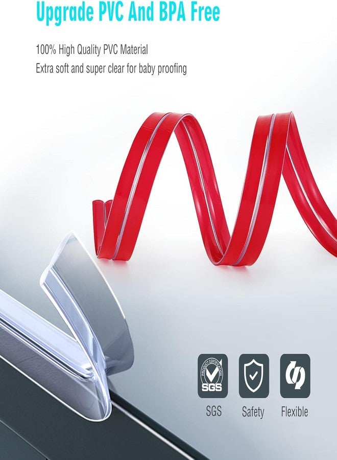 WE-CEF Baby Proofing - Soft Edge Corner Protector, PVC Edge Protector Strip, Corner Protectors for Furniture Against Sharp Corners for Cabinets, Drawers, Tables, (20x20 mm 6 Meter) - Image 2