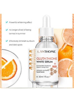 Advanced Glutathione White Serum, Intensive Lightening Facial Serum Whitening The Skin Diminish Sunburn And Dark Spots 30ML - pzsku/Z0095A276757DD47F4CCFZ/45/_/1715669949/01e42781-3e8c-40c7-86cf-10d0e3b8b2e1