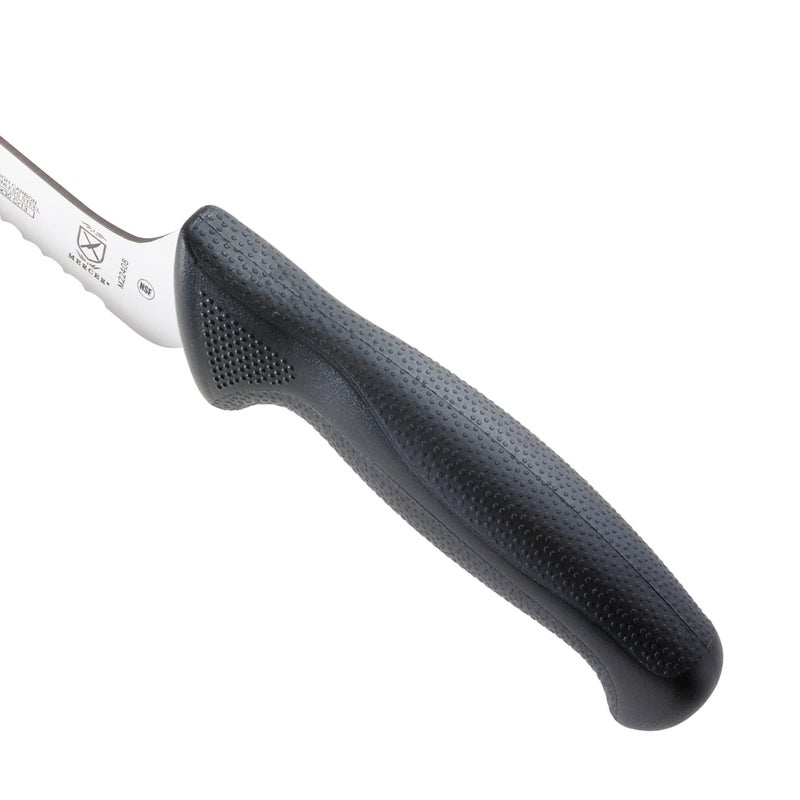 Mercer Culinary M22408 Millennia Black Handle, 8-Inch Offset Wavy Edge, Bread Knife - Image 2