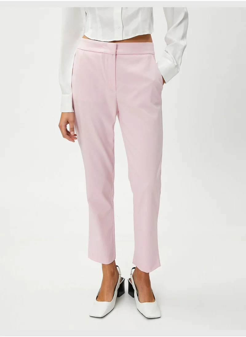 KOTON Basic Cigarette Trousers with Pocket