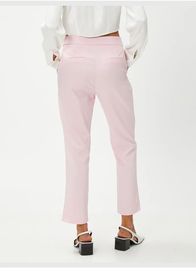KOTON Basic Cigarette Trousers with Pocket