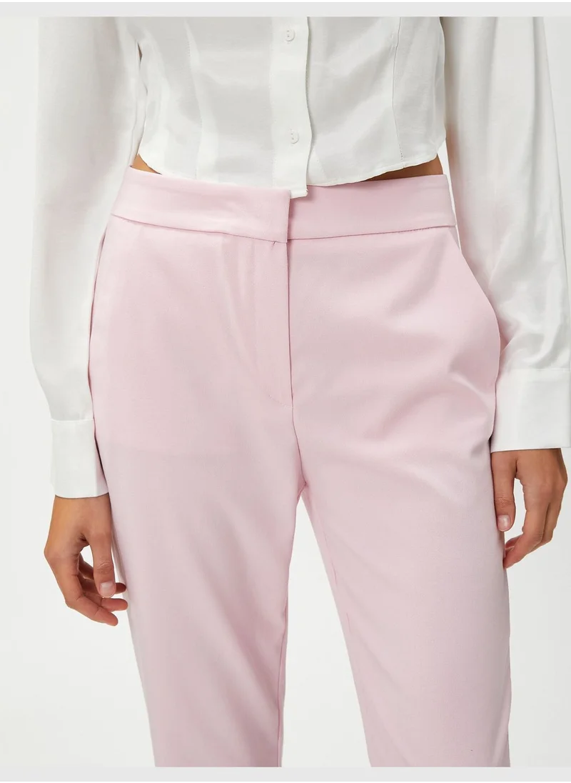 KOTON Basic Cigarette Trousers with Pocket