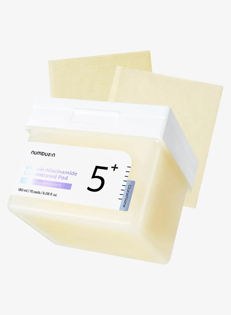 Numbuzin No.5+ Glutathione Vitamin Concentrated Toner Pads