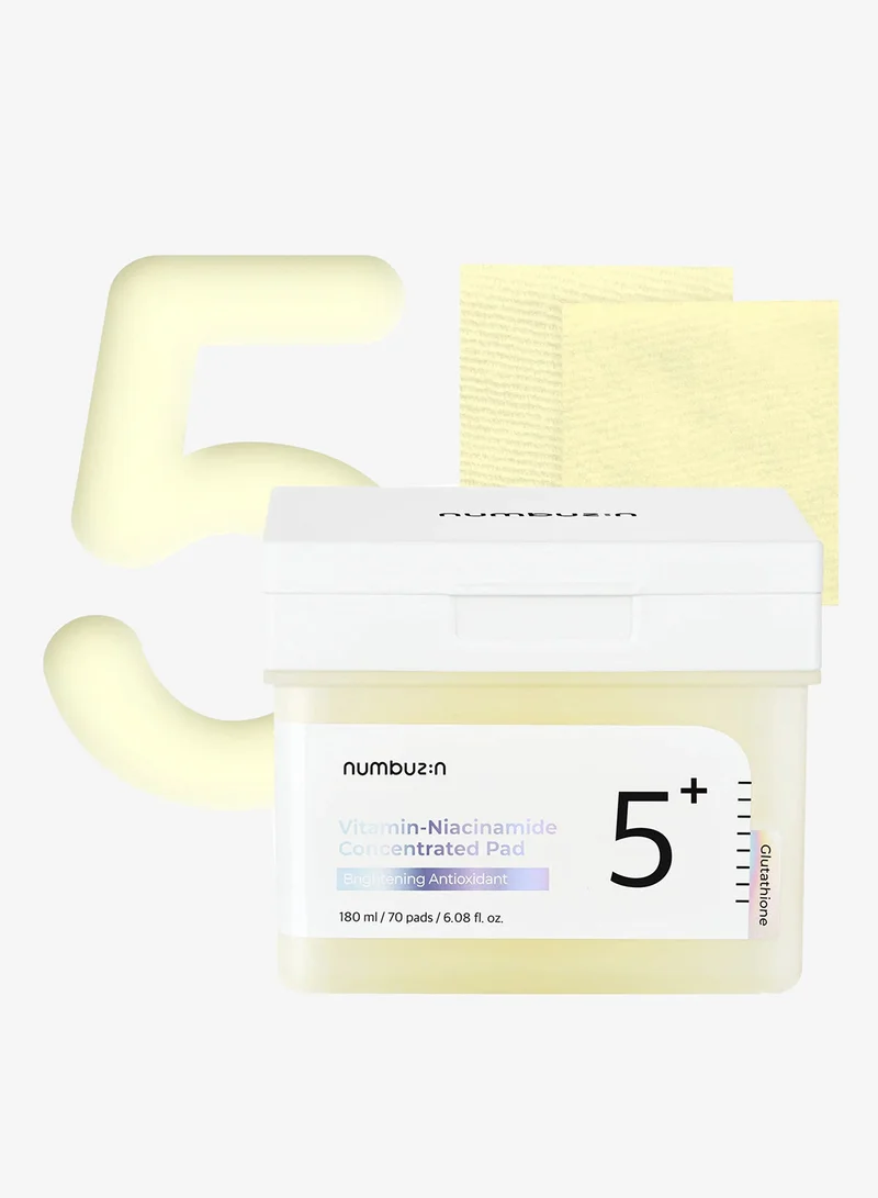 Numbuzin No.5+ Glutathione Vitamin Concentrated Toner Pads