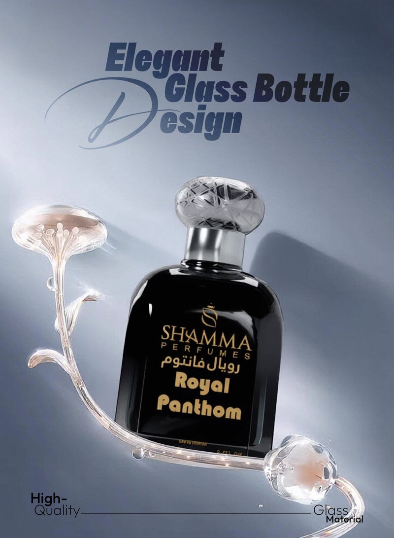 SHAMMA PERFUMES Shamma Parfumes Royal Panthom 85ml – Best Men’s Perfume, Luxury Fruity Oriental Fragrance, Long-Lasting Amber & Red Fruits, Elegant Scent for Events and Daily Wear, Top Perfume for Men - Image 5