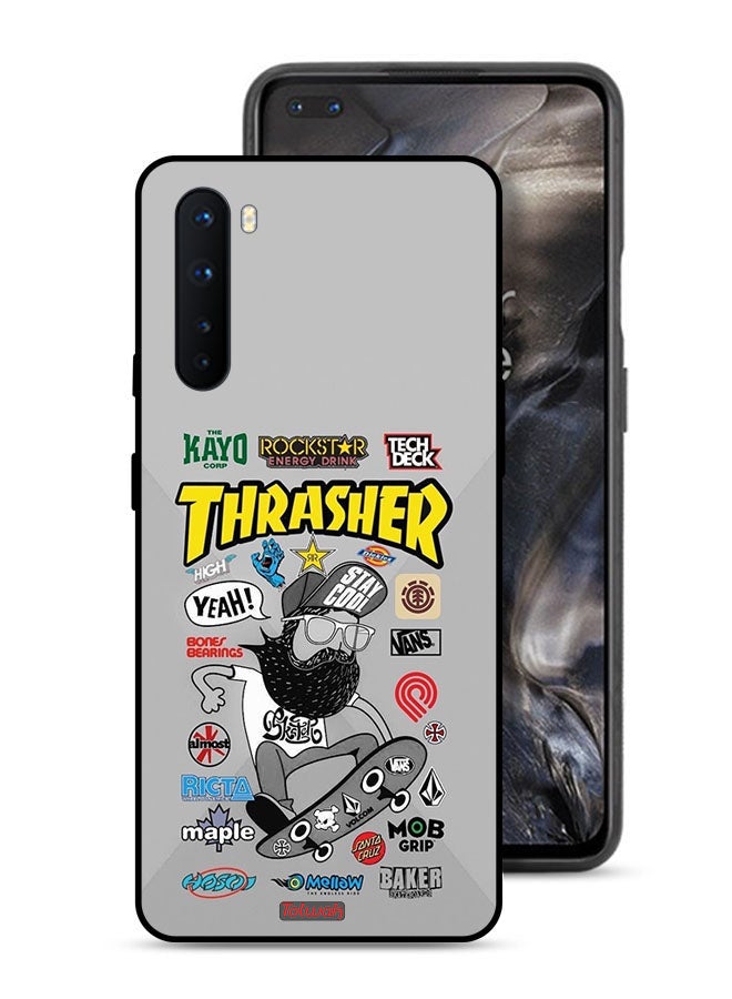Tolwak OnePlus Nord Protective Case Cover Thrasher Sticker - Image 1