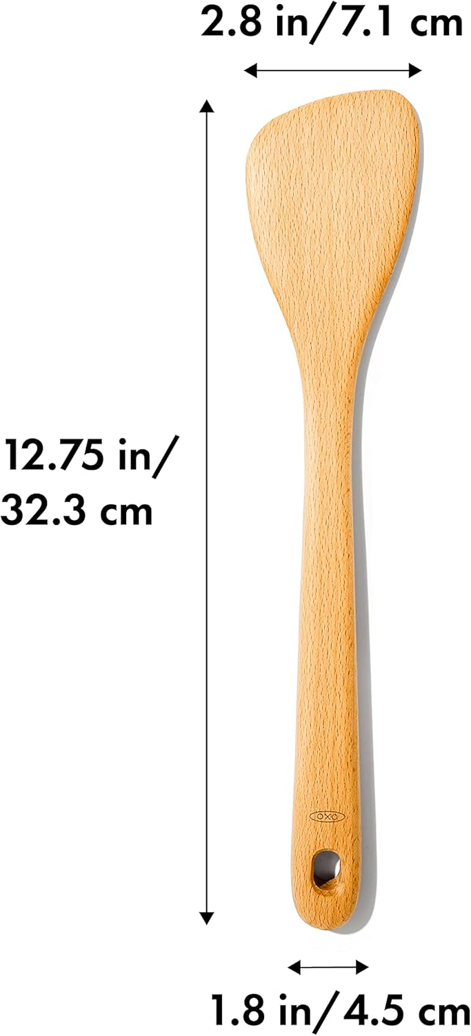 OXO Good Grips Saute Paddle - Solid Beech Wood Cooking Tool - Image 3