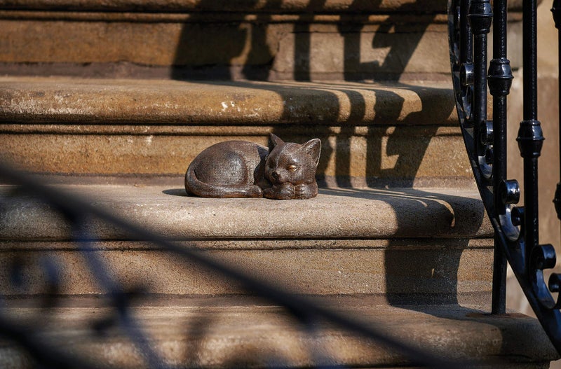 Roman Garden - Bronze Sleeping Cat Statue, 3.5H, Collection, Resin and Stone, Decorative, Gift, Home Outdoor Decor, Durable, Long Lasting - Image 2