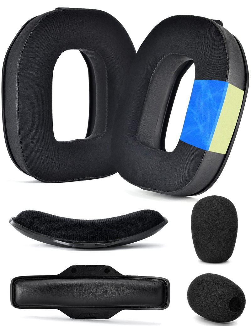 defean A40 TR Mod Kit defean Replacement Earpads and Headband Compatible with Astro Gaming A40 TR HeadsetEar Cushions Upgrade HighDensity Noise Cancelling Foam Added Thicknes Black Silky Cool Fabric - Image 2
