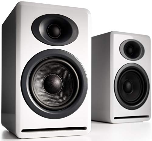 Audioengine مكبرات الصوت السلبية Audioengine P4 | مكبرات صوت مكتبية عالية الأداء 2-طرق (بيضاء) للموسيقى والألعاب والأفلام والاستوديوهات والسكن والمكاتب - Image 1