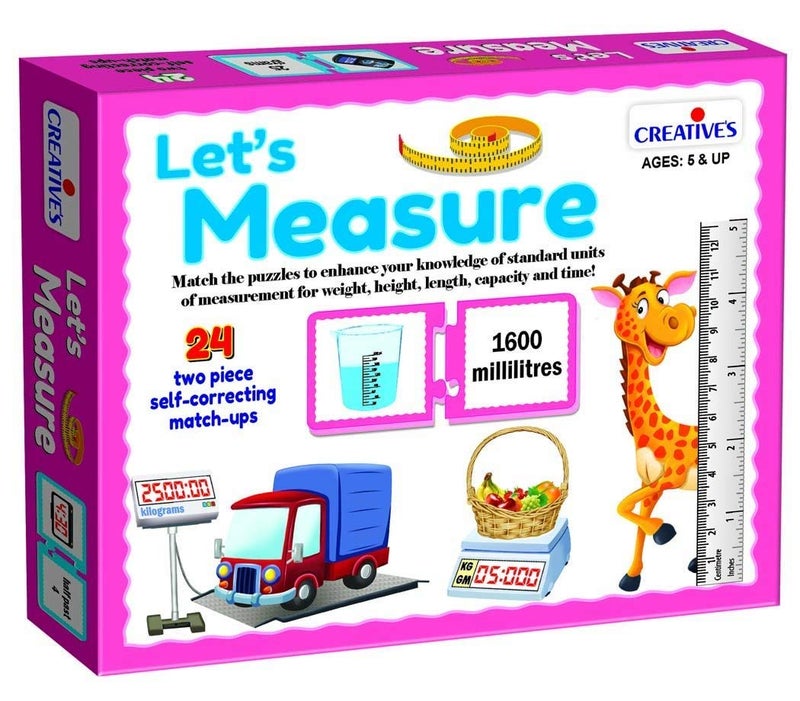 Creative's Let's Measure | Match Puzzles | Learning & Educational Game | Knowledge of Standard Units of Measurement Weight, Height, Length, Capacity & Time | Ages 5 & Up - Image 5