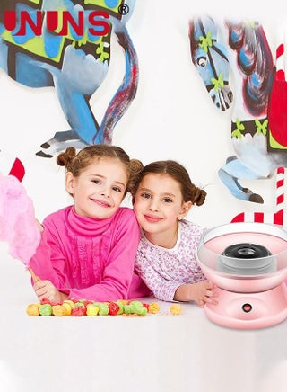 Cotton Candy Machine,Portable Cotton Candy Maker,DIY Marshmallow Machine With Large Splash-Proof Plate For Home Birthday Family Party Cinema - view 4