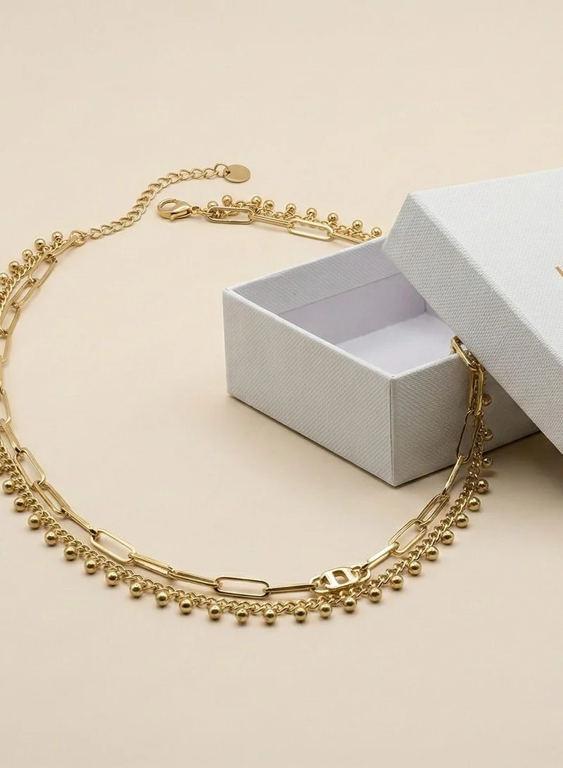 Liu Jo Liu Jo Rivet Gold Necklace