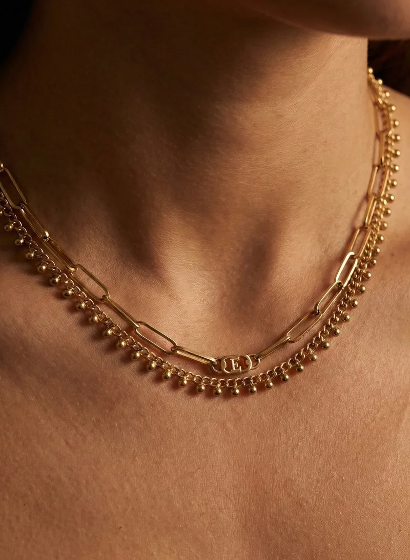 Liu Jo Liu Jo Rivet Gold Necklace