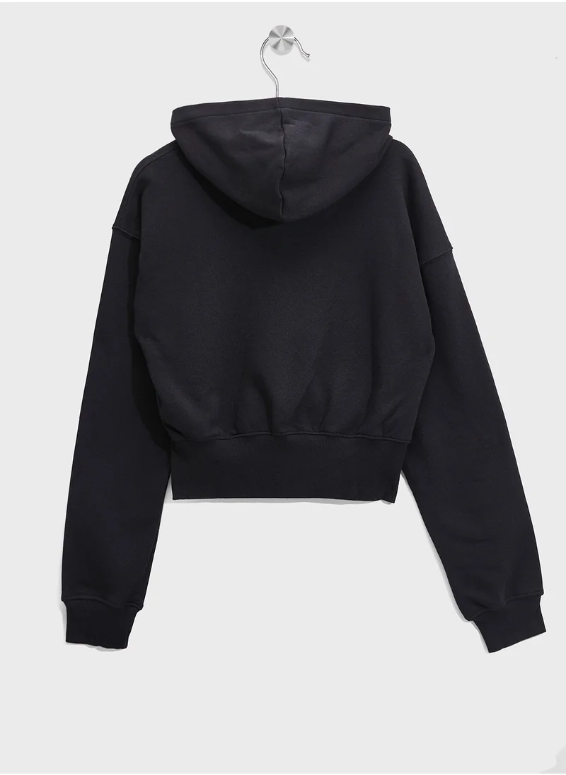 H&M Cropped Zip-Through Hoodie