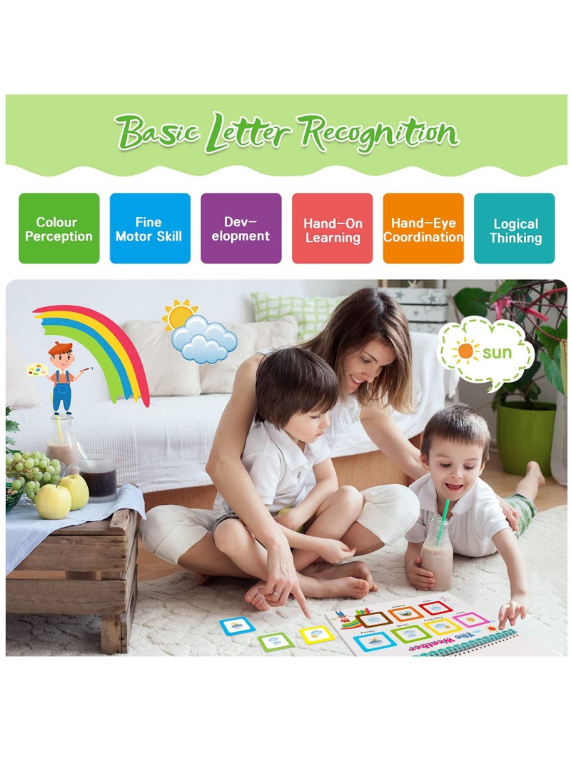 SYOSI Busy Board Activity Books Toddler Toys for 1 2 3 4 Year Old Boys Girls,Busy Book Montessori Toys for 1-4 Year Old Boys Girls Gifts Age 2-4 Preschool Learning Toys for Toddler - Image 5