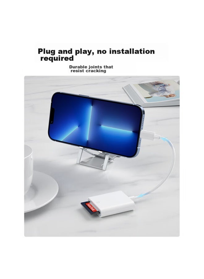 Linkstone Liantuo, Apple Phone Card Reader, Sd Card Storage Card, Camera, Iphone External Tf Memory Card, Lightning Interface, Card Insertion, Transfer And Conversion - Image 3