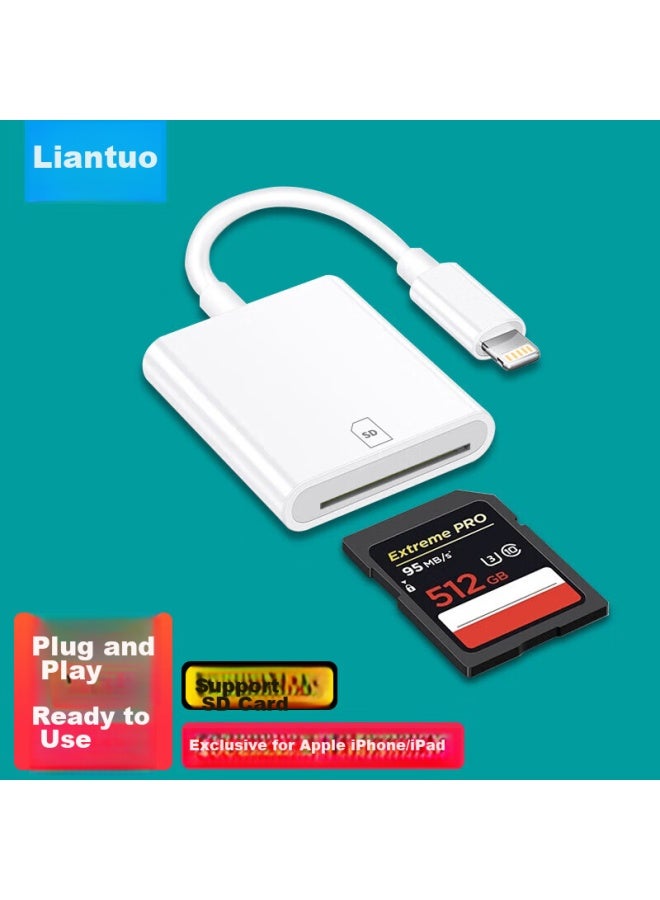 Linkstone Liantuo, Apple Phone Card Reader, Sd Card Storage Card, Camera, Iphone External Tf Memory Card, Lightning Interface, Card Insertion, Transfer And Conversion - Image 4