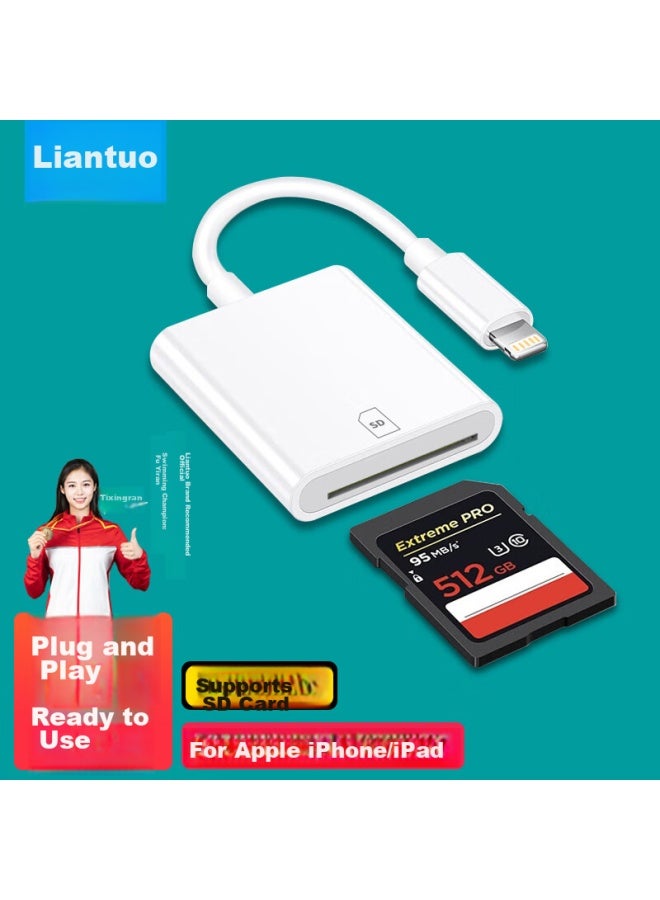 Linkstone Liantuo, Apple Phone Card Reader, Sd Card Storage Card, Camera, Iphone External Tf Memory Card, Lightning Interface, Card Insertion, Transfer And Conversion - Image 5