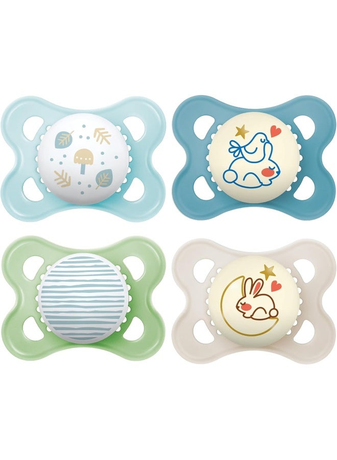 MAM Original + Night 4-Pack, 0-6M, Boy - Image 1