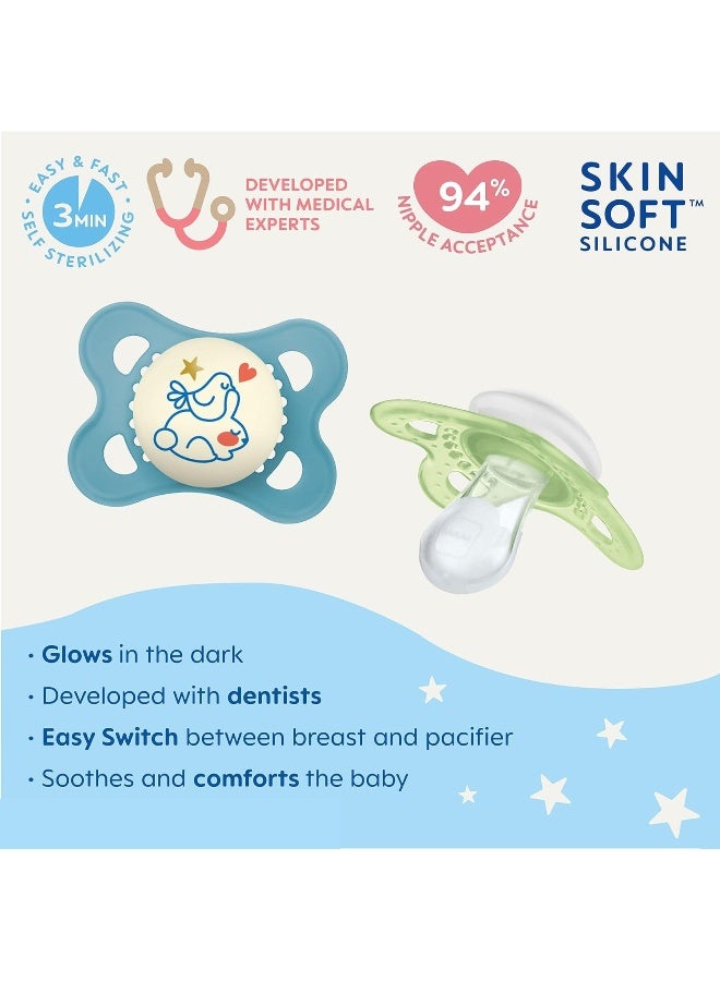 MAM Original + Night 4-Pack, 0-6M, Boy - Image 2