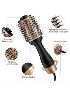 Aburiya 4-In-1 multifeatured Hair Dryer Brush, Hot Air Styling And Volumizer, Curler, Comb And Straightener With Ceramic Coating, advanced hair styling tools  - Image 3
