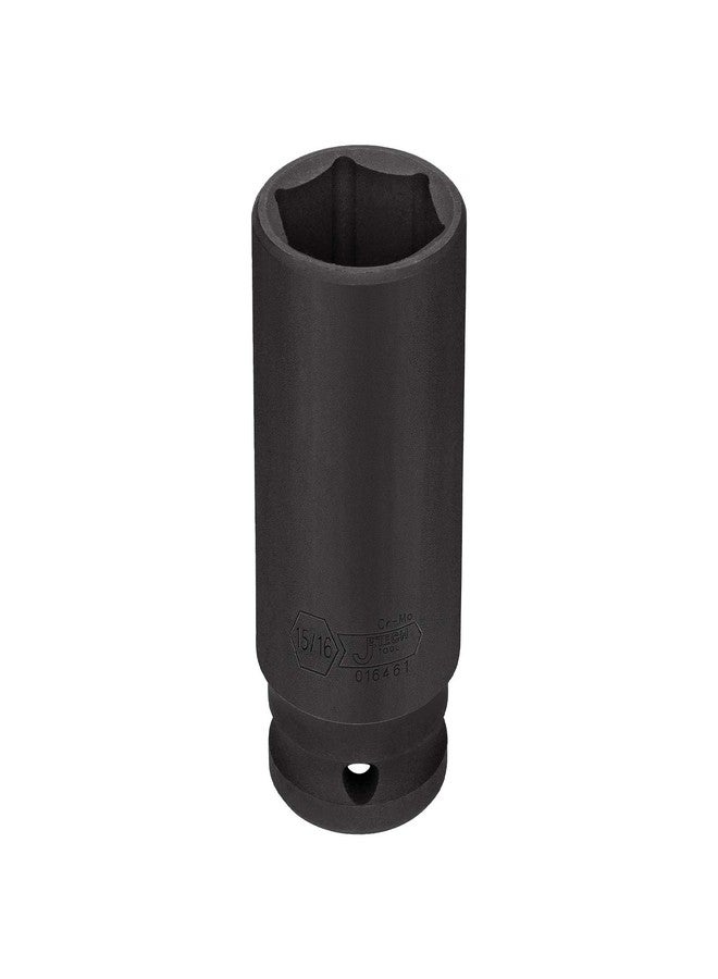 Jetech 1/2 Inch Drive 15/16 Inch Deep Impact Socket, Made with Heat-Treated Chrome Molybdenum Alloy Steel, 6-Point Design, SAE - Image 2