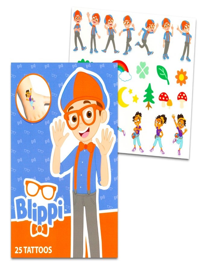 Blippi Temporary Tattoos for Kids and Adults - 75 Blippi Tattoos For Party Favors Goodie Bags and More | Party Supplies Bundle for Boys and Girls - Image 2