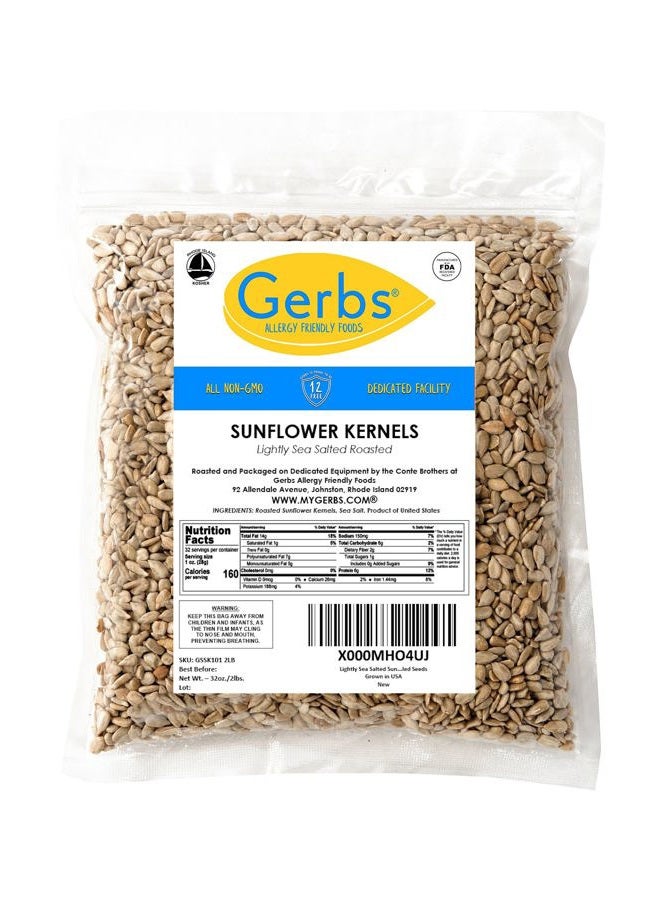 GERBS Lightly Sea Salted Sunflower Seed Kernels by Gerbs - 2 LBS - Top 11 Food Allergen Free & Non GMO - Premium Dry Roasted Seeds – COG USA - Image 3