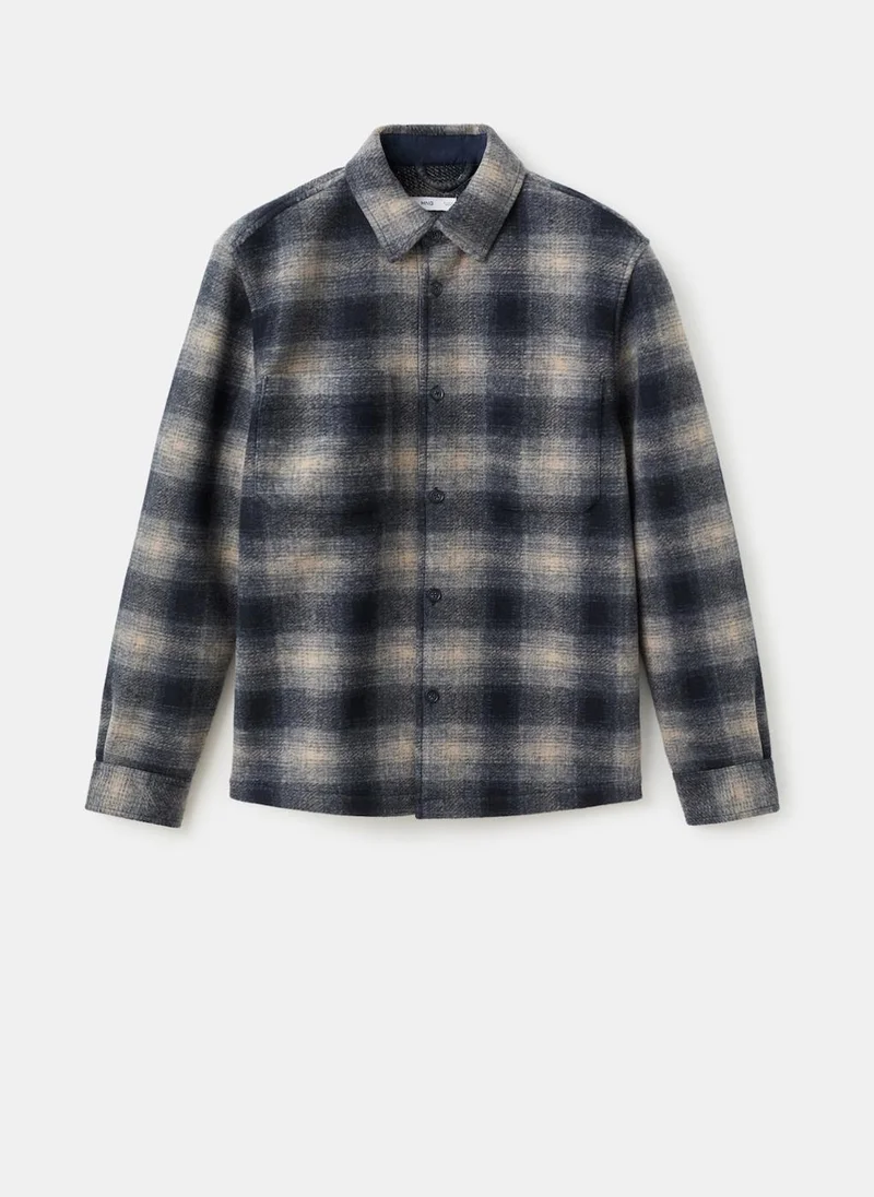 مانجو مان جاكيت بجيوب مربعات