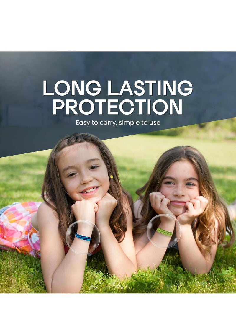 Zikra Pestects Mosquito Repellent Bracelet 12 Pack Adjustable Leather Deet-Free Natural Insect Bands for Adults & Kids, 300 Hour Protection - Image 3