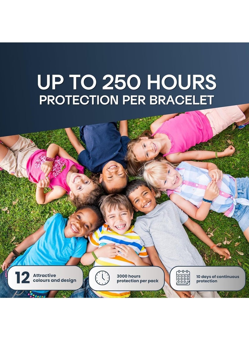 Zikra Pestects Mosquito Repellent Bracelet 12 Pack Adjustable Leather Deet-Free Natural Insect Bands for Adults & Kids, 300 Hour Protection - Image 2