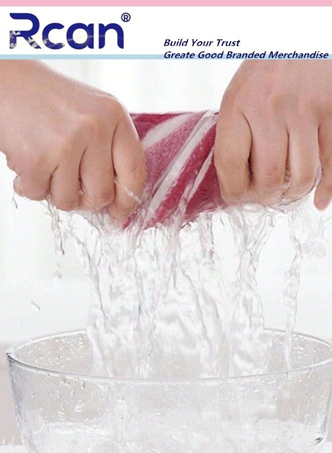 Rcan 3pcs Soft Absorbent Wide Stripe Bath Towel Non Shedding Thickened Towel Shower Towel Suitable for Bathroom 70x140cm Bath Towel and 35x75cm Face Towel - Image 5