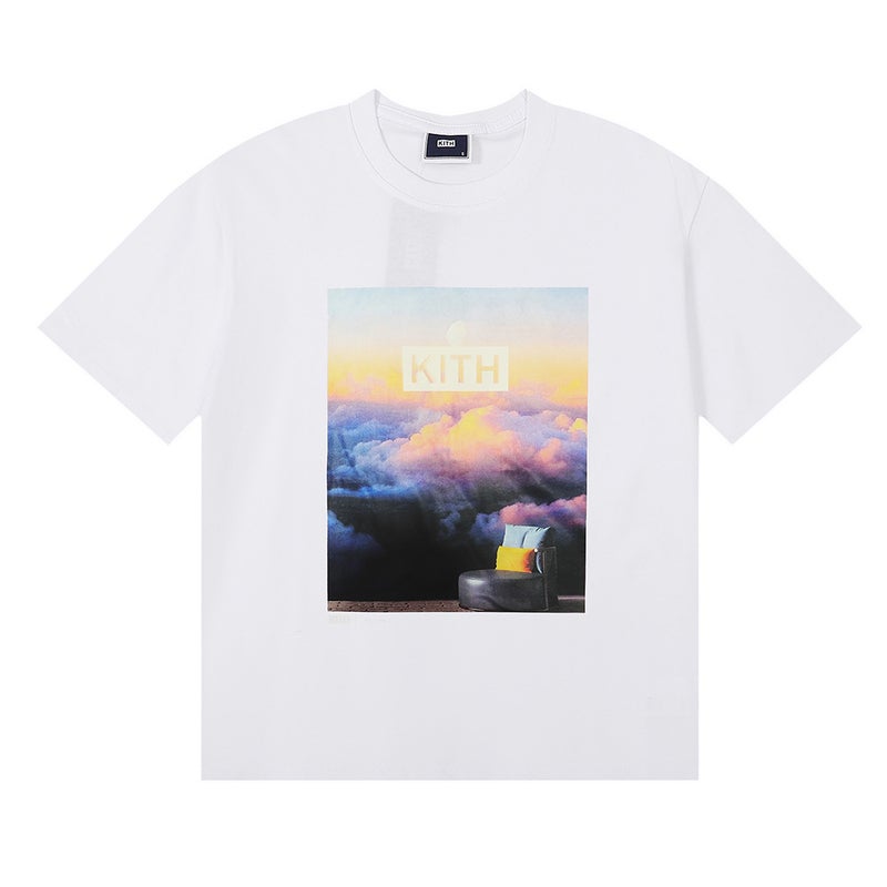 Niche Beauty Tide Kith Limited Cooperation Yunhai Printed Double Yarn Pure Cotton Short-Sleeved Men'S And Women'S T-Shirts - Image 1