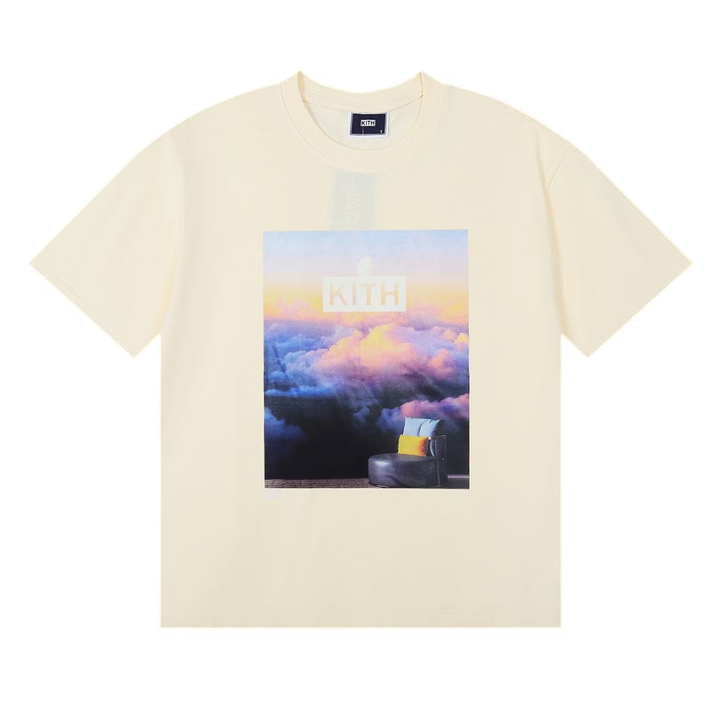 Niche Beauty Tide Kith Limited Cooperation Yunhai Printed Double Yarn Pure Cotton Short-Sleeved Men'S And Women'S T-Shirts - Image 5